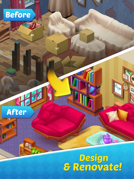 Merge Memory - Town Decor - Gameplay image of android game