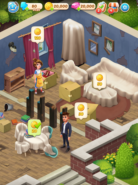 Merge Memory - Town Decor - Gameplay image of android game