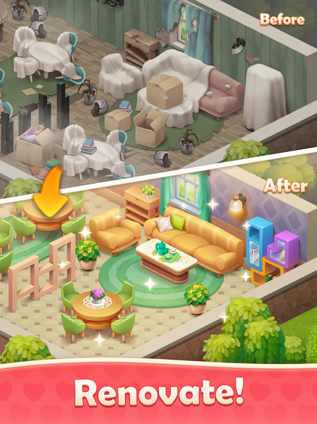 Merge Passion: Love Decor - Gameplay image of android game