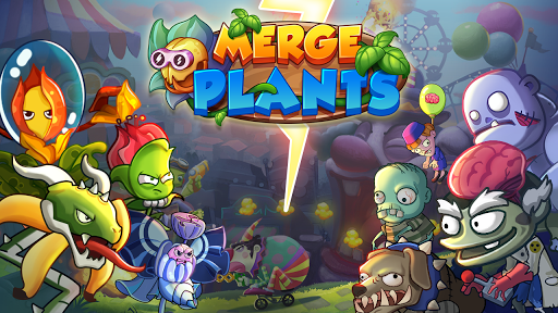 Merge Plants – Monster Defense - Gameplay image of android game