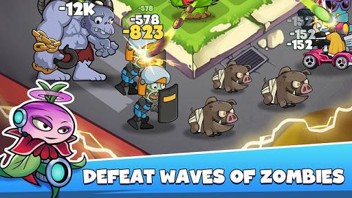 Merge Plants – Monster Defense - Gameplay image of android game