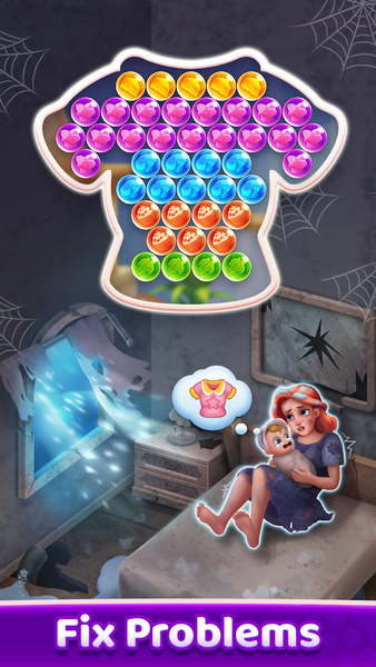 Bubble Shooter : Story Game - Gameplay image of android game