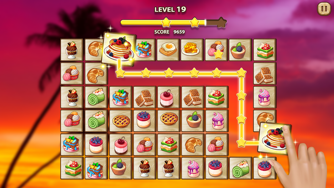 Tile Puzzle - Connect animals - Gameplay image of android game