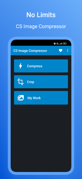 Image Compressor, Size in KB - عکس برنامه موبایلی اندروید