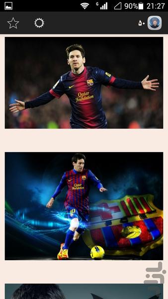لیونل مسی - عکس برنامه موبایلی اندروید