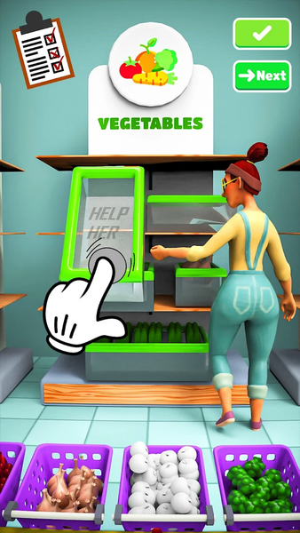 Fill Up Fridge:Organizing Game - Gameplay image of android game