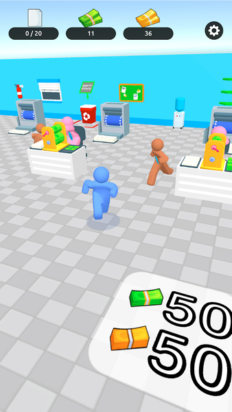 Money Fever - Idle bank tycoon - Gameplay image of android game