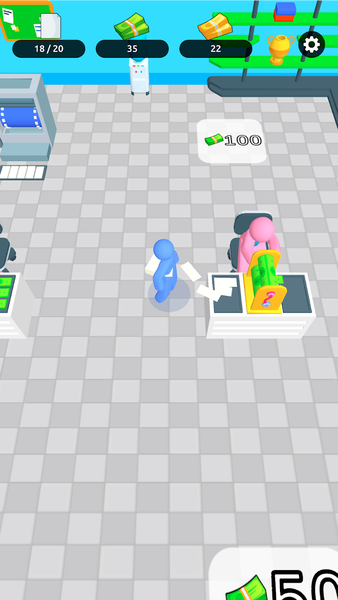 Money Fever - Idle bank tycoon - Gameplay image of android game