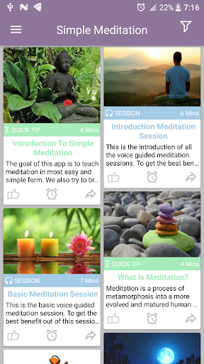 Simple Meditation - Image screenshot of android app