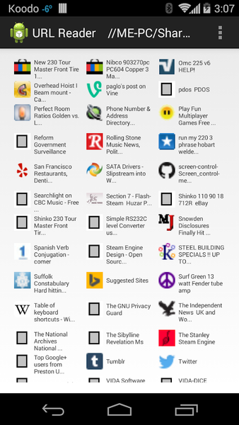 URL Reader - Image screenshot of android app