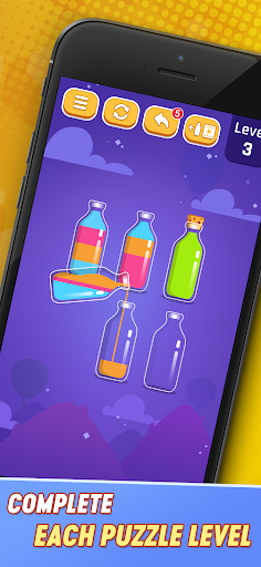 Perfect Pouring - Water Sort - Gameplay image of android game