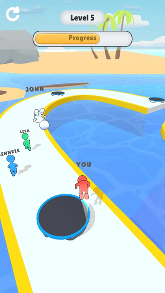 Trampoline run - Gameplay image of android game