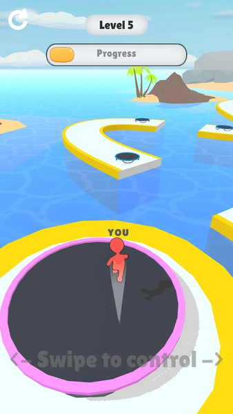 Trampoline run - Gameplay image of android game
