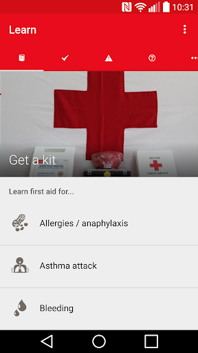 First Aid - IFRC - Image screenshot of android app