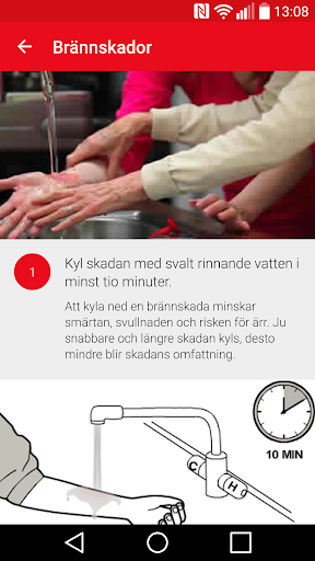 Röda Korset Första hjälpen - Image screenshot of android app