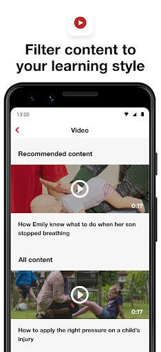 First aid by British Red Cross - Image screenshot of android app