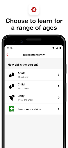 First aid by British Red Cross - Image screenshot of android app