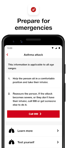 First aid by British Red Cross - Image screenshot of android app