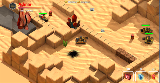 Block Tank Wars ۳ – Free Online Tank Shooter ۳D - عکس بازی موبایلی اندروید