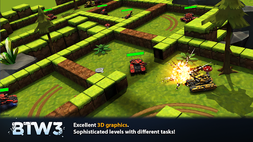 Block Tank Wars ۳ – Free Online Tank Shooter ۳D - عکس بازی موبایلی اندروید