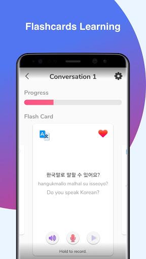 Korean Conversation Practice - Cudu - Image screenshot of android app