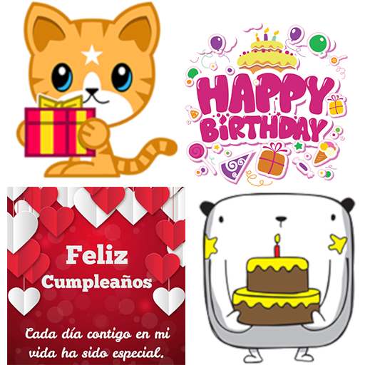 stickers happy birthday - Image screenshot of android app