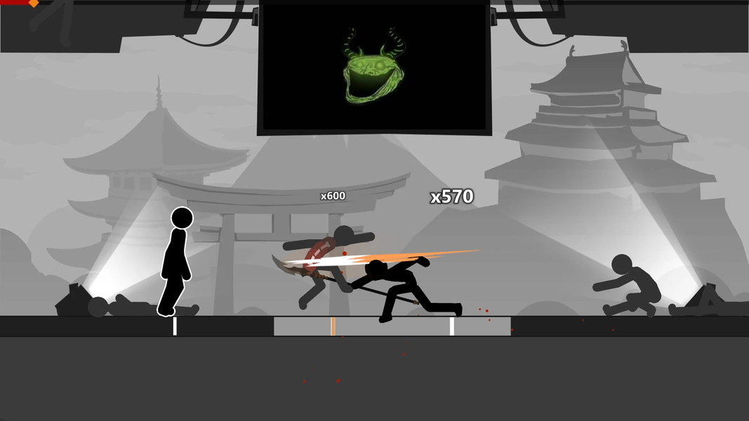 Stickdance Tuber: Fight Melody - Gameplay image of android game
