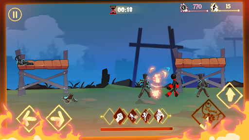 Stick Warrior Fight 3D - Gameplay image of android game