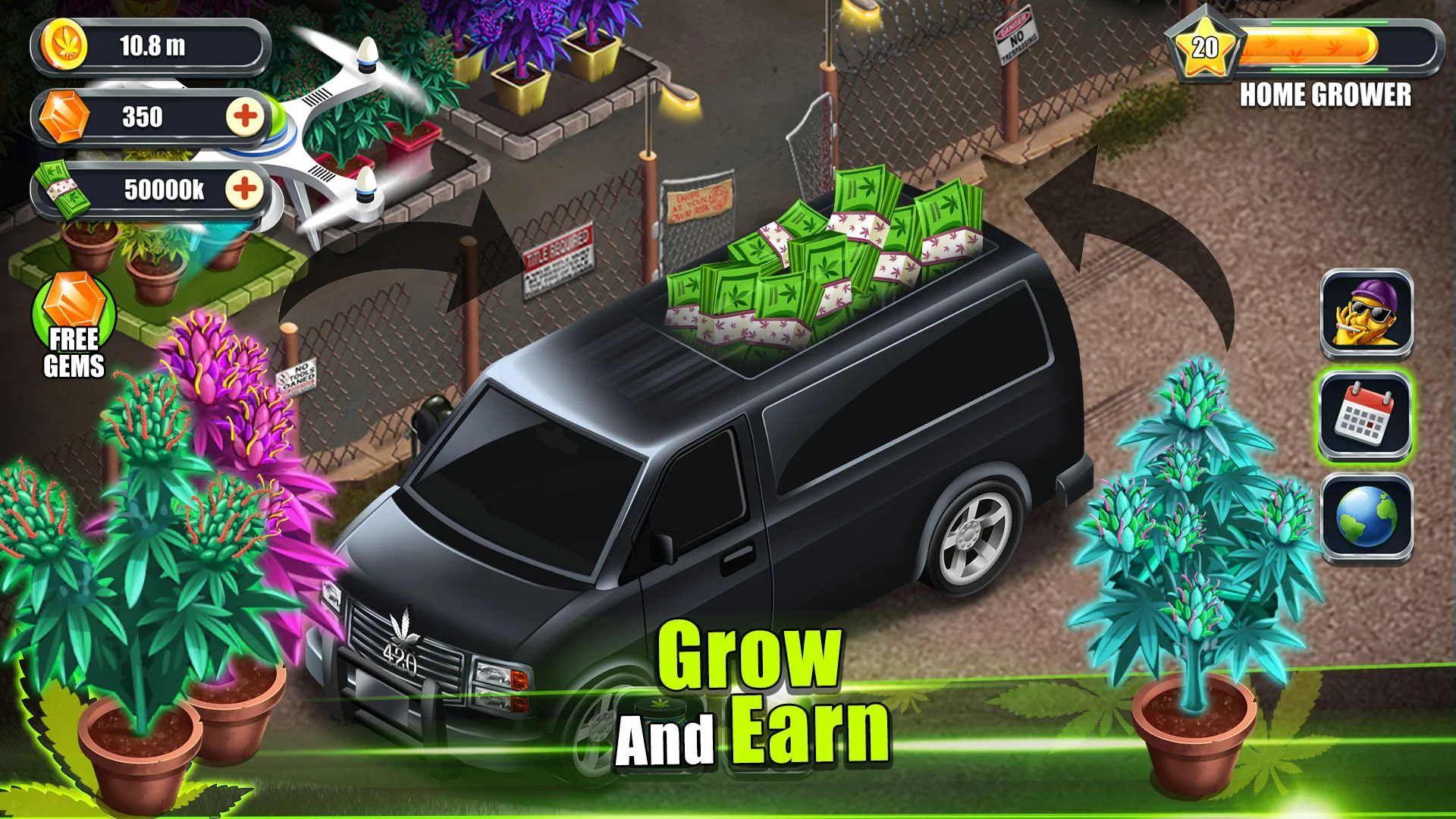 بازی Weed Farm - Idle Tycoon Games - دانلود | بازار