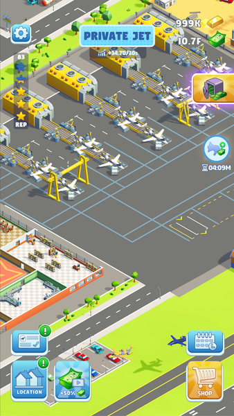 Rogue Runways: Idle Jet Tycoon - Gameplay image of android game