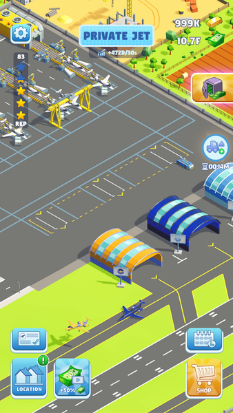 Rogue Runways: Idle Jet Tycoon - Gameplay image of android game