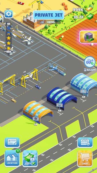 Rogue Runways: Idle Jet Tycoon - Gameplay image of android game