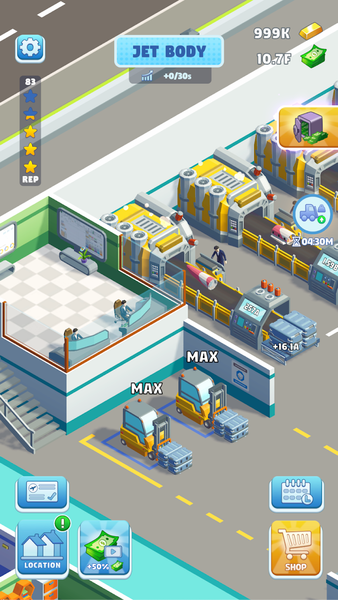 Rogue Runways: Idle Jet Tycoon - Gameplay image of android game