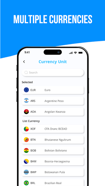 Currency Converter Calculator - عکس برنامه موبایلی اندروید