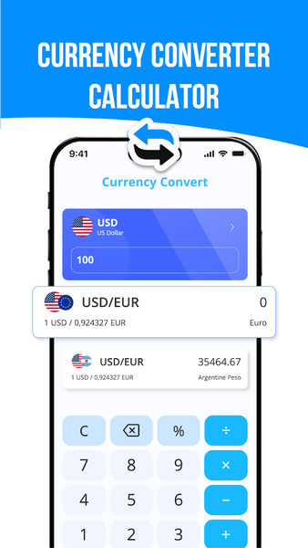 Currency Converter Calculator - عکس برنامه موبایلی اندروید