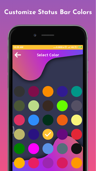 Customized Color Status Bar - Image screenshot of android app
