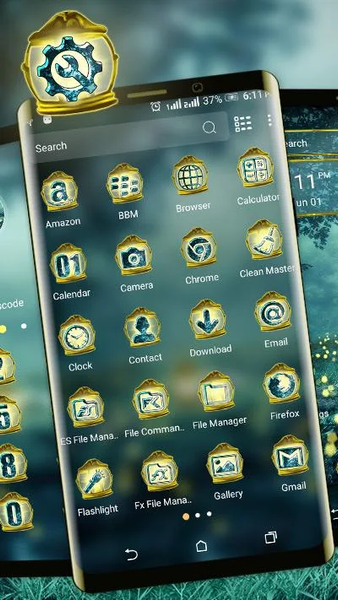 Fireflies Light Lamp Theme - Image screenshot of android app