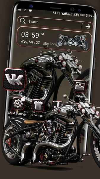 Motorbike Launcher Theme - Image screenshot of android app