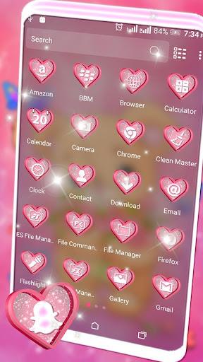 Teddy Bear Pink Launcher Theme - Image screenshot of android app