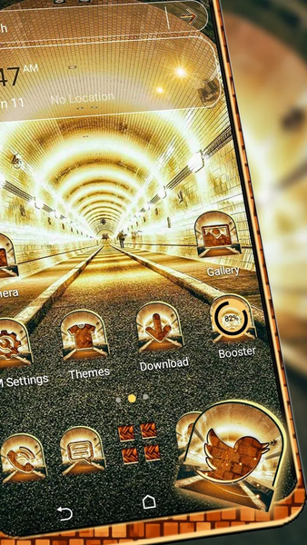 Tunnel Lights Launcher Theme - Image screenshot of android app