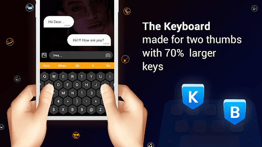 Custom keyboard for android Emoji keyboard themes - Image screenshot of android app