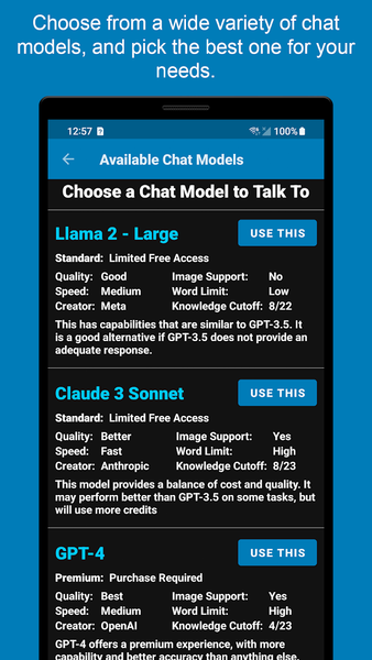 PowerChat AI - عکس برنامه موبایلی اندروید