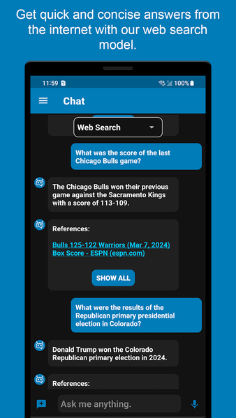 PowerChat AI - عکس برنامه موبایلی اندروید