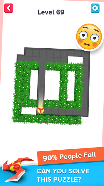 Grass Cut Master Relaxing Game - Gameplay image of android game