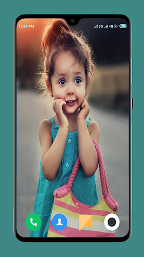 Cute Baby Girl Wallpapers - Image screenshot of android app