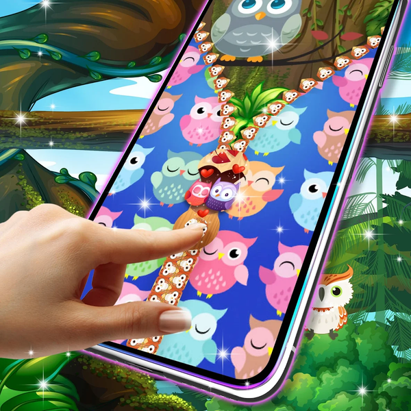 Cute owl lock screen - Image screenshot of android app