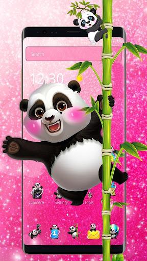 Cute panda theme list - Image screenshot of android app