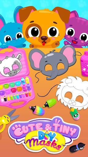 Cute & Tiny DIY Mask Party - Art & Coloring Fun - عکس بازی موبایلی اندروید