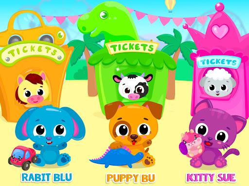 Cute & Tiny Fun Park - Dino, Car & Princess World - Gameplay image of android game