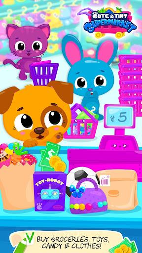 Cute & Tiny Supermarket - Baby Pets Go Shopping - عکس بازی موبایلی اندروید